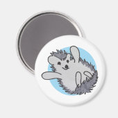 Blue Happy Niedlich Igel Magnet (Vorderseite/Rückseite)