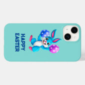 Blue Happy Oaster Case-Mate iPhone Hülle (Rückseite (Horizontal))