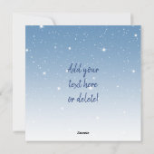 Blue Happy Winter Holidays Snowflakes Feiertagskarte (Rückseite)