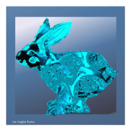 Blue Hare Fotodruck