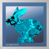 Blue Hare Poster (Vorne)