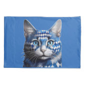 Blue Harlequin Cat Kissenbezug (Rückseite)