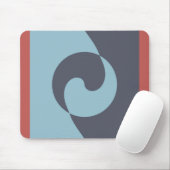 Blue Harmony over Red Mousepad (Mit Mouse)