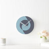 Blue Harmony Runde Wanduhr (Zuhause)