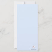 Blue Harmony Slim Einladung (Rückseite)