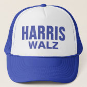 Blue Harris Walz Truckerkappe (Vorderseite)