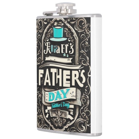 Blue Hat Father's Day Flachmann (Links)