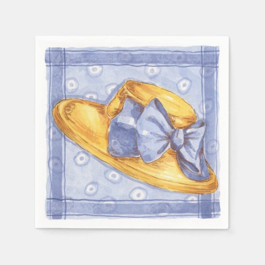 Blue Hat - Paper Napkins Serviette (Vorderseite)