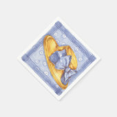 Blue Hat - Paper Napkins Serviette (Ecke)