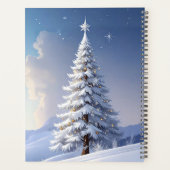 Blue Hat Snowman Christmas Tree Holiday Planner Planer (Rückseite)