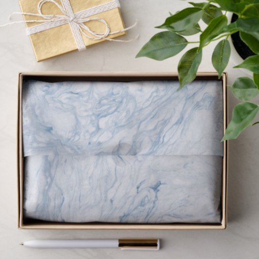 Blue Haven Marble Seidenpapier (Geschenk)