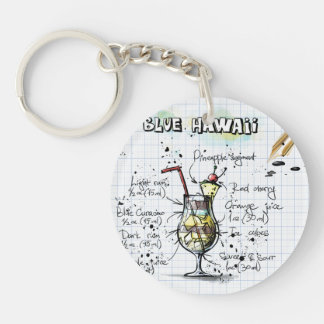 Blue Hawaii Acrylic Schlüsselanhänger