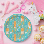 Blue Hawaii and Tropical Itch - Bg Turquoise Pappteller (Party)