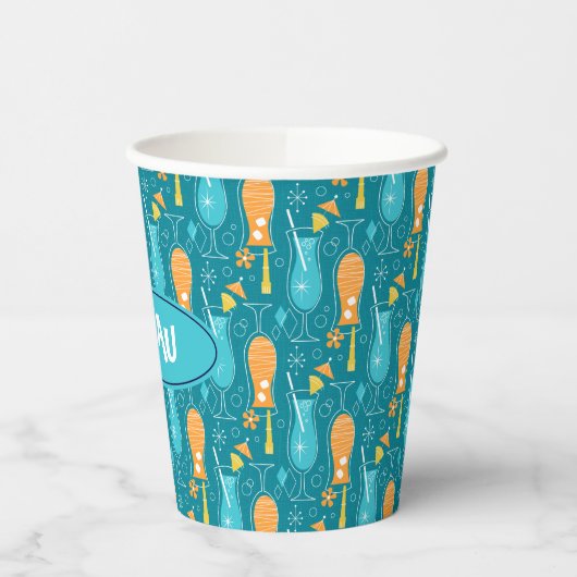 Blue Hawaii and Tropical Itch Pappbecher (Links)