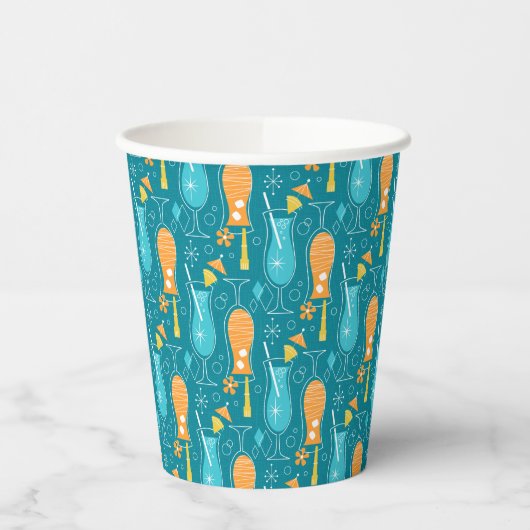 Blue Hawaii and Tropical Itch Pappbecher (Links)