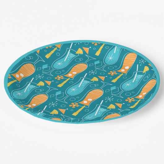 Blue Hawaii and Tropical Itch Pappteller (Schrägansicht)