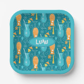 Blue Hawaii and Tropical Itch Pappteller (Vorderseite)