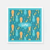 Blue Hawaii and Tropical Itch Serviette (Vorderseite)