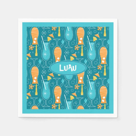 Blue Hawaii and Tropical Itch Serviette (Vorderseite)