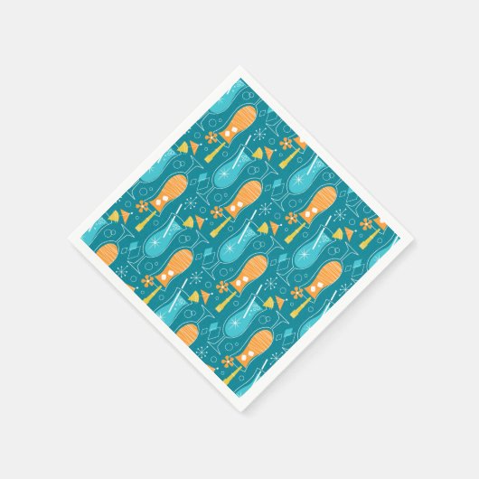 Blue Hawaii and Tropical Itch Serviette (Ecke)