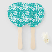 BLUE HAWAII (AQUAMARIN) FÄCHER (Vorne und Hinten)