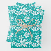 BLUE HAWAII (AQUAMARIN) GESCHENKPAPIER SET (Beispiel)