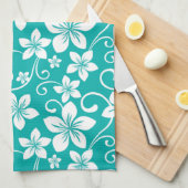 BLUE HAWAII (AQUAMARIN) GESCHIRRTUCH (Viertel Falte)