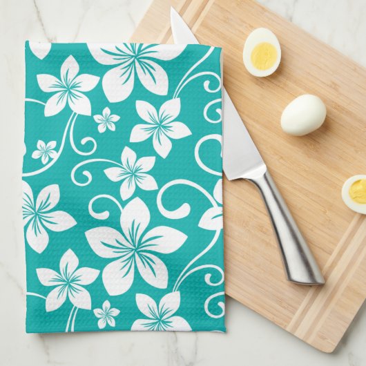 BLUE HAWAII (AQUAMARIN) GESCHIRRTUCH (Viertel Falte)