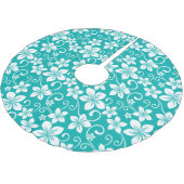 BLUE HAWAII (AQUAMARIN) POLYESTER WEIHNACHTSBAUMDECKE (Schrägansicht)