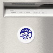 Blue Hawaii Blume Magnet (In Situ (Geschirrspüler))