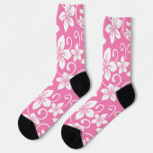 BLUE HAWAII (BUBBLEGUM PINK) SOCKEN (Linkes Detail)
