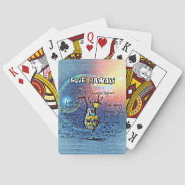 Blue Hawaii Cocktail (#1 von 12 Sets mit Rezept fü Spielkarten