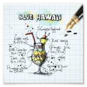 Blue Hawaii Fotodruck (Vorne)
