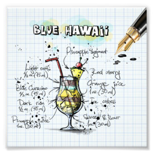 Blue Hawaii Fotodruck
