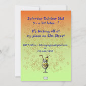 Blue Hawaii Geburtstagsparty Einladung (Rückseite)