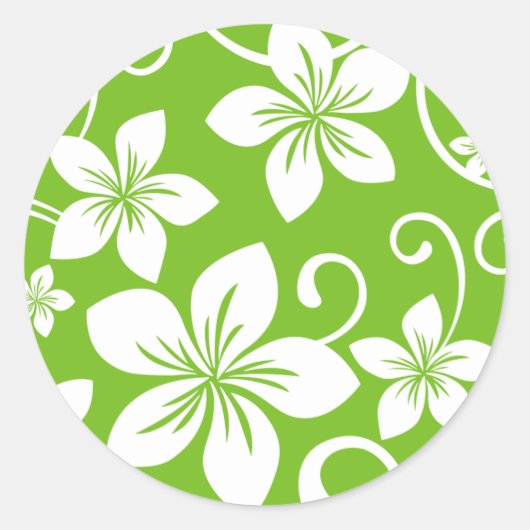 BLUE HAWAII (LIMON) KLASSIC ROUND STICKER (Vorderseite)