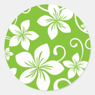 BLUE HAWAII (LIMON) KLASSIC ROUND STICKER