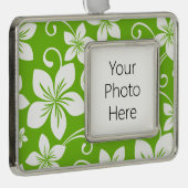 BLUE HAWAII (LIMON) Rahmen-Ornament SILBER (Rechts)