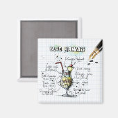 Blue Hawaii Magnet (Vorderseite/Rückseite)