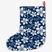 BLUE HAWAII (NAVY BLUE) GROßER WEIHNACHTSSTRUMPF (Rückseite)