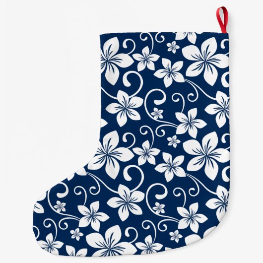 BLUE HAWAII (NAVY BLUE) GROßER WEIHNACHTSSTRUMPF (Rückseite)