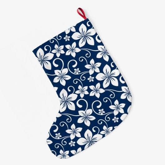 BLUE HAWAII (NAVY BLUE) GROßER WEIHNACHTSSTRUMPF (Rückseite (Hängend))