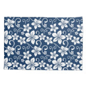 BLUE HAWAII (NAVY BLUE) Pillowcase Kissenbezug (Rückseite-Links)