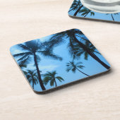 Blue Hawaii Palm Tree Untersetzer (Linke Seite)