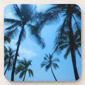 Blue Hawaii Palm Tree Untersetzer (Vorderseite)
