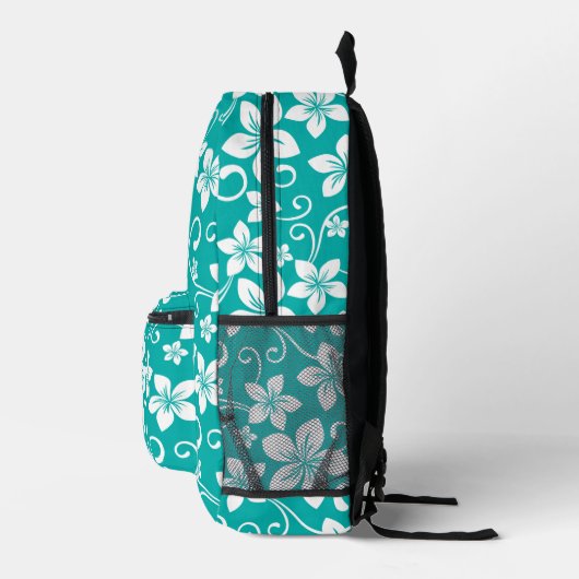 BLUE HAWAII PATTER IN AQUAMARIN BEDRUCKTER RUCKSACK (Rechts)