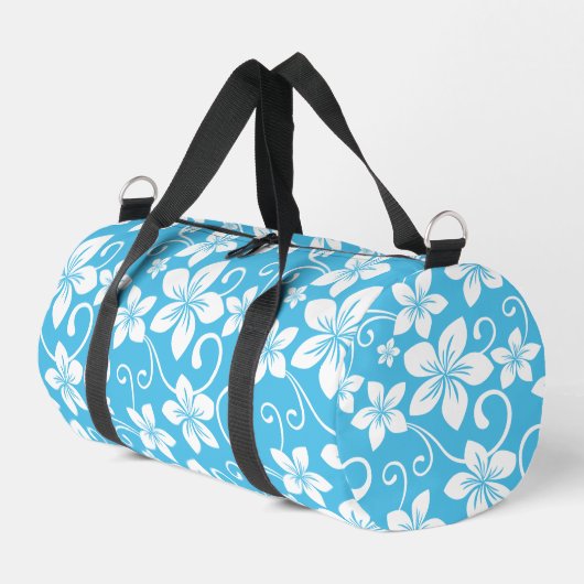BLUE HAWAII PATTER IN BLAU DUFFLE BAG (Linke Seite)