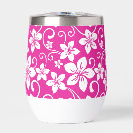 BLUE HAWAII PATTER IN HOT PINK