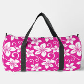 BLUE HAWAII PATTER IN HOT PINK DUFFLE BAG (Vorderseite)