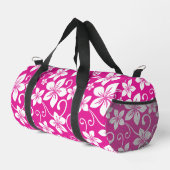 BLUE HAWAII PATTER IN HOT PINK DUFFLE BAG (Rechte Ecke)